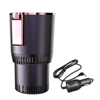 2 in 1 Car Cooling Heating Cup Holder Water Bottle Heater Holder Auto Drink Coffee Warmer Waterproof Car Cup Expander Accessory