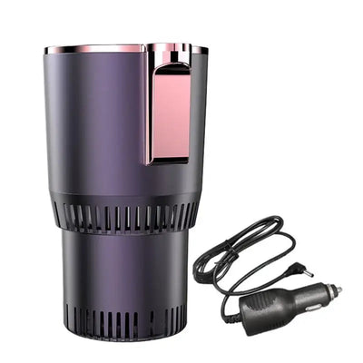 2 in 1 Car Cooling Heating Cup Holder Water Bottle Heater Holder Auto Drink Coffee Warmer Waterproof Car Cup Expander Accessory