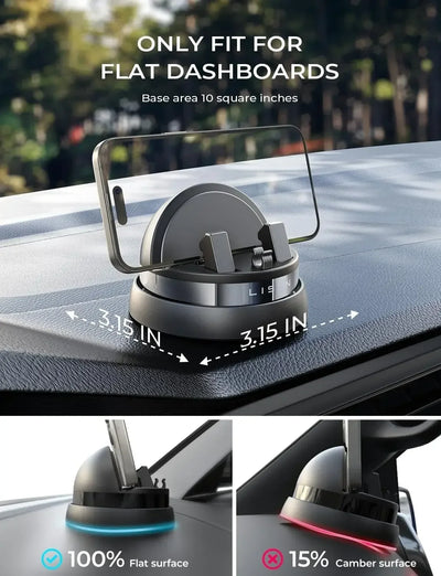 LISEN 2024 NEW 360 Rotation Phone Stand Folding Dashboard Car Mobile Phone Mount For Car