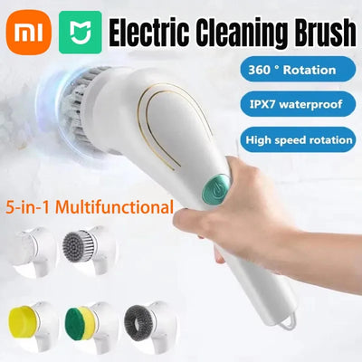 Xiaomi MIJIA 5-in-1 Electric Cleaning Brush Multifunctional Handheld Wireless Clean USB Rechargeable Bathroom Kitchen Clean Tool