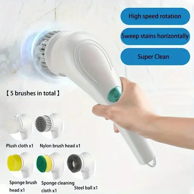 Xiaomi MIJIA 5-in-1 Electric Cleaning Brush Multifunctional Handheld Wireless Clean USB Rechargeable Bathroom Kitchen Clean Tool