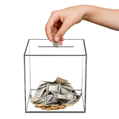 Piggy Banks for Adults 2024 Upgraded Clear Acrylic Money Saving Bank Break to Open, Can Only Save That Cannot Be Take