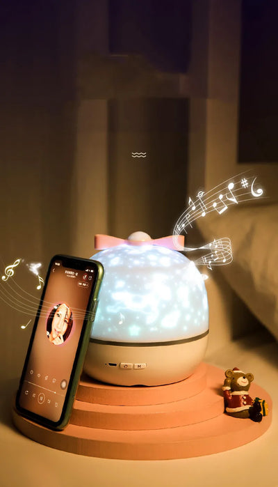 Rotating Sky Moon Lamp Galaxy Lamp Starry Projector Night Light Home Bedroom Decoration Christmas Light for Children's Day Gift